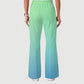Women's Casual Shirt Collar Gradient Printed Scrub Set ST91216
