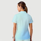 Women's Casual Shirt Collar Gradient Printed Scrub Set ST91217