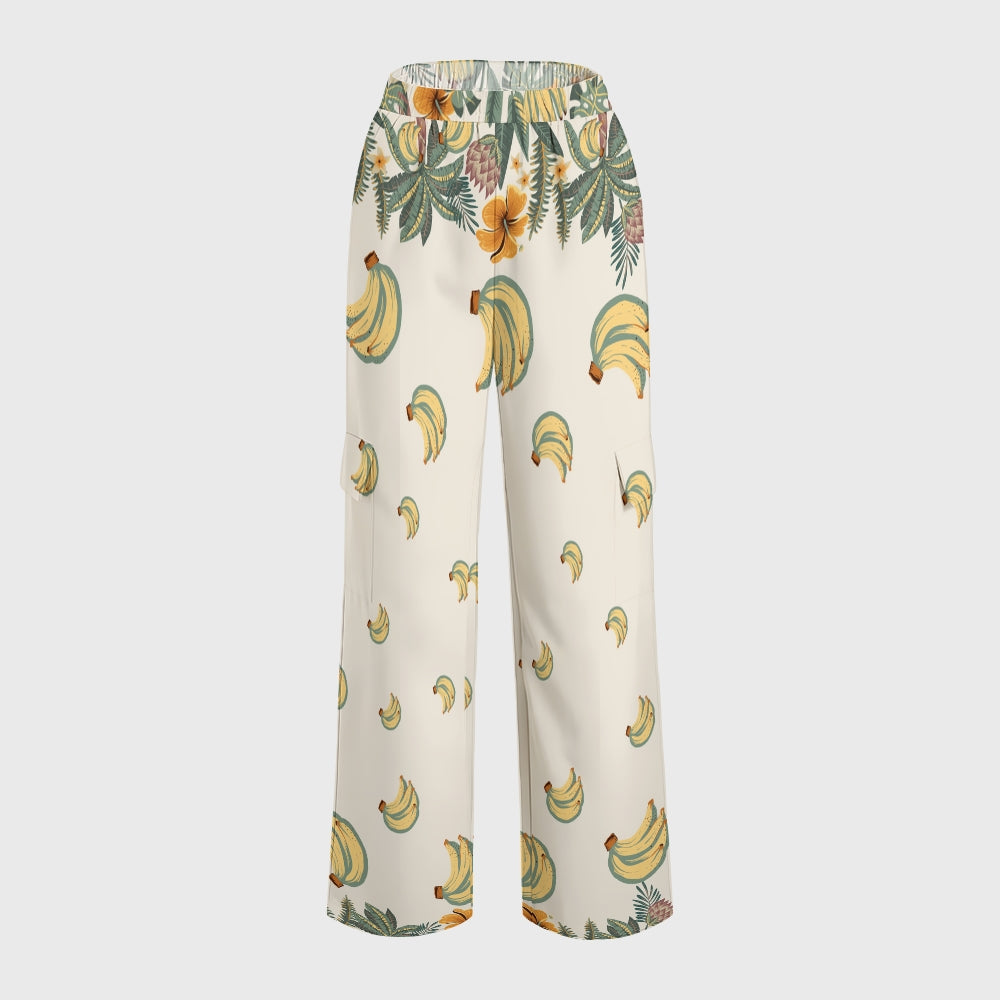 Women's Stand-Up Tie Zipper Floral Printed Scrub Set SF9125