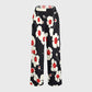 Women's Stand-Up Tie Zipper Floral Printed Scrub Set SF9128