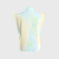 Women's Stand-Up Tie Zipper Gradient Printed Scrub Set SF91210