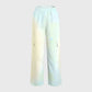 Women's Stand-Up Tie Zipper Gradient Printed Scrub Set SF91210