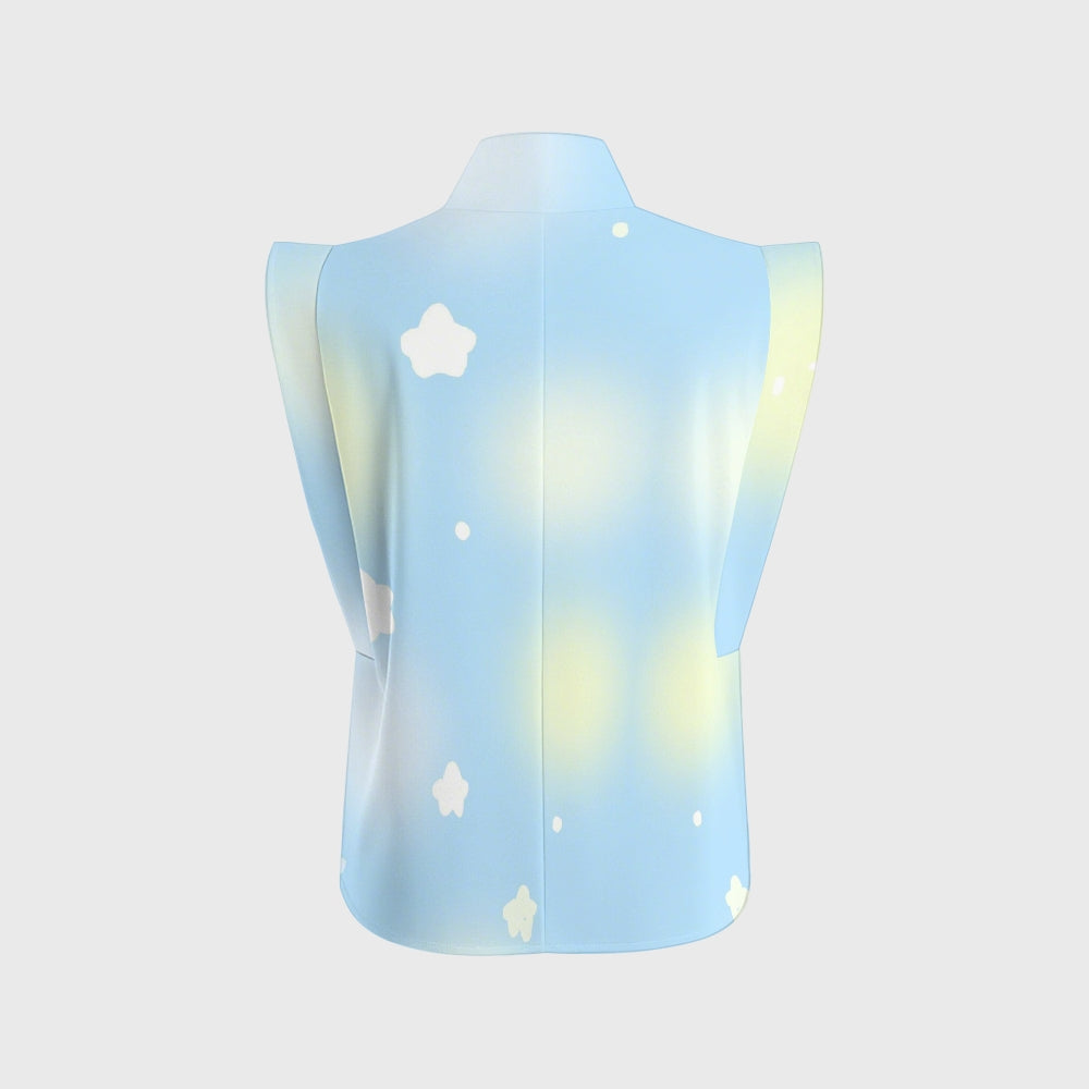 Women's Clouds Ombre Printed Scrub Set SF91211