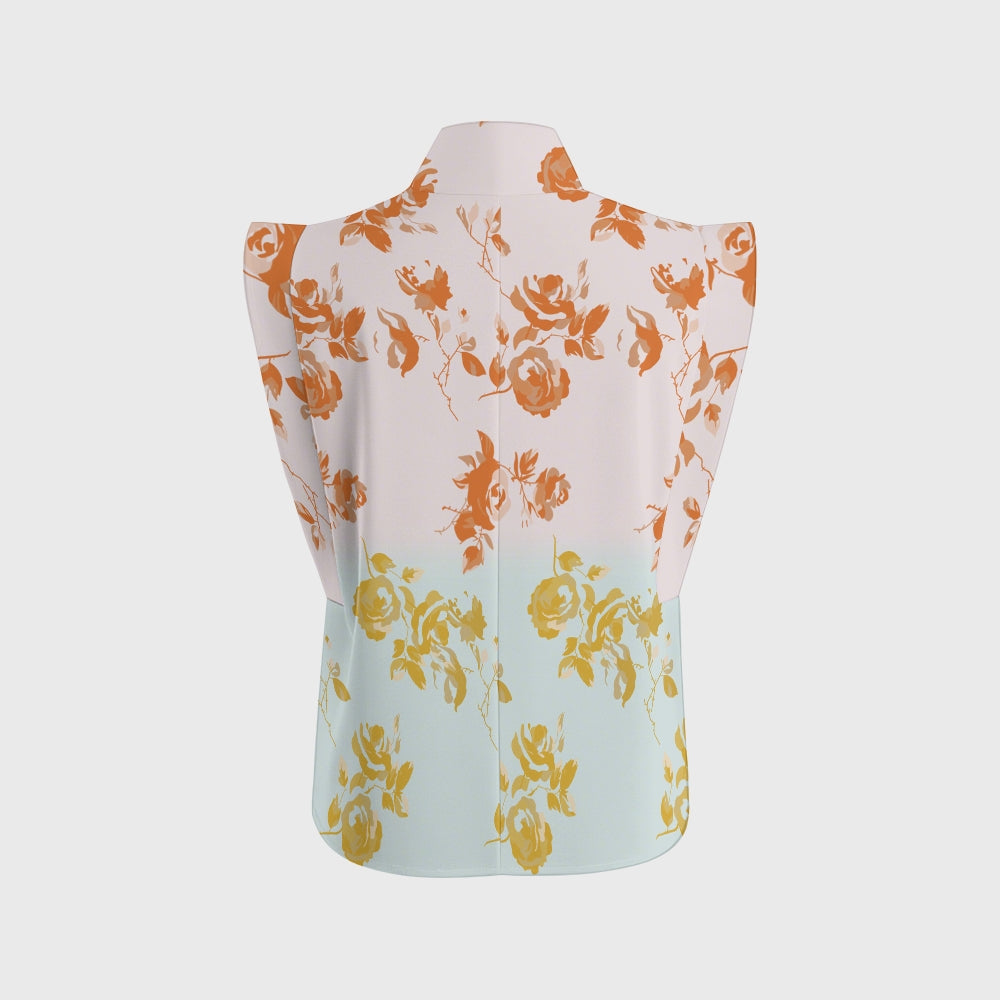 Women's Floral Ombre Printed Scrub Set SF91214
