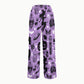 Women's Stand-Up Tie Zipper Halloween Printed Scrub Set SF91216