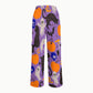Women's Stand-Up Tie Zipper Halloween Printed Scrub Set SF91220