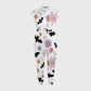 Women's Twelve Pockets Jogger Halloween Printed Scrub Jumpsuit SJ9171