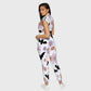 Women's Twelve Pockets Jogger Halloween Printed Scrub Jumpsuit SJ9171