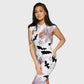 Women's Twelve Pockets Jogger Halloween Printed Scrub Jumpsuit SJ9171