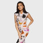 Women's Twelve Pockets Jogger Halloween Printed Scrub Jumpsuit SJ9176