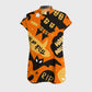 Women's Open Collar Halloween Printed Scrub Set SH9257