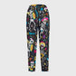 Women's Open Collar Halloween Printed Scrub Set SH92511