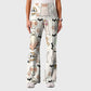 Women's Casual Shirt Collar Halloween Printed Scrub Set SJ9272