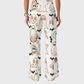 Women's Casual Shirt Collar Halloween Printed Scrub Set SJ9272