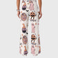 Women's Casual Shirt Collar Halloween Printed Scrub Set SJ9274