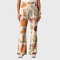 Women's Casual Shirt Collar Halloween Printed Scrub Set SJ9276