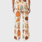 Women's Casual Shirt Collar Halloween Printed Scrub Set SJ9276
