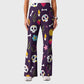 Women's Casual Shirt Collar Halloween Printed Scrub Set SJ9278