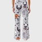 Women's Casual Shirt Collar Halloween Printed Scrub Set SJ92712