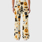 Women's Casual Shirt Collar Halloween Printed Scrub Set SJ92713