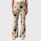 Women's Casual Shirt Collar Halloween Printed Scrub Set SJ92715