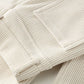 Winter Straight Leg Design Cotton Corduroy Women's Wide Leg Pants With Pockets