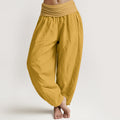 Goldenrod Women's Pure Cotton Elastic Waist Harem  Pants