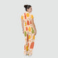 Women's Relaxed Fit Thanksgiving Day Print Scrub Jumpsuit TJ10171