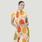 Women's Relaxed Fit Thanksgiving Day Print Scrub Jumpsuit TJ10171