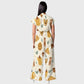 Women's Button-Up Thanksgiving Day Print Scrub Jumpsuit TJ101712