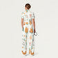 Women's Slim Fit Thanksgiving Day Print Scrub Jumpsuit TJ10201