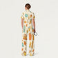 Women's Slim Fit Thanksgiving Day Print Scrub Jumpsuit TJ10202