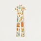 Women's Slim Fit Thanksgiving Day Print Scrub Jumpsuit TJ10202