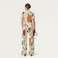 Women's Slim Fit Thanksgiving Day Print Scrub Jumpsuit TJ10207