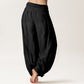 Sun Moon Stars Pattern Women's Elastic Waist Harem Pure Cotton Pants