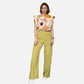 Women's Stand-Up Tie Zipper Thanksgiving Series Printed Scrub Set TS10232