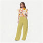 Women's Stand-Up Tie Zipper Thanksgiving Series Printed Scrub Set TS10232