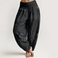 Geometric Pattern Women's Elastic Waist Harem Pure Cotton Printed Pants
