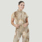 Women's Relaxed Fit Vintage Art Printed Scrub Jumpsuit CJ10271