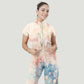 Women's Relaxed Fit Vintage Art Printed Scrub Jumpsuit CJ10277