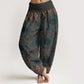 Cotton Triangular Mandala Patterns Women's Elastic Waist Harem Pants