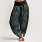 Cotton Triangular Mandala Patterns Women's Elastic Waist Harem Pants