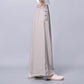 Casual Frog-Button High Waist Wide Leg Pants With Pockets