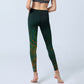 Gorgeous Lotus Water Ripples Pattern Print Gym Leggings Women's Yoga Pants