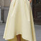 Halter Neck Bow Detail High-Low A-Line Maxi Dress