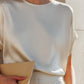 Minimalist Acetate Satin Relaxed Blouse