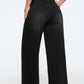 Stretchy Pull-On Wide-Leg Knit Jeans