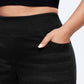 Stretchy Pull-On Wide-Leg Knit Jeans