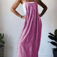Women'S Casual Striped Suspender Dress