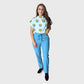 Women's Floral Printed Scrub Set CPJO2